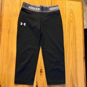 Under Armour Kids Black Crop Leggings